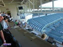 Wrigley Field press box