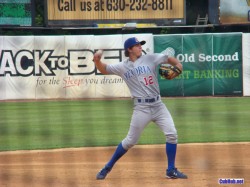 Josh Vitters throwing Josh Vitters