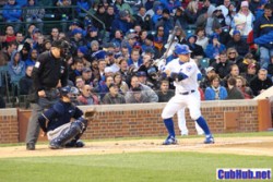 Reed Johnson Reed Johnson batting at Wrigley Field