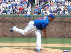 Carlos Zambrano Cubs pitcher Carlos Zambrano at Wrigley Field in Chicago